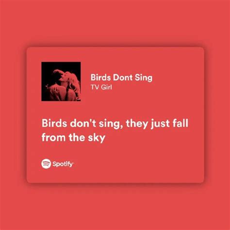 the birds don't sing lyrics.